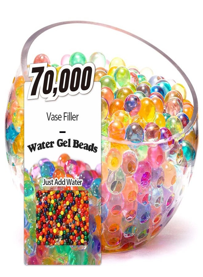 NOTCHIS 70,000 Water Gel Beads for Vases, Mix Color Gel Water Pearls Bead for Vase Filler, Floating Pearls, Floating Candles, Wedding Centerpiece Floral Decorations - Image 1